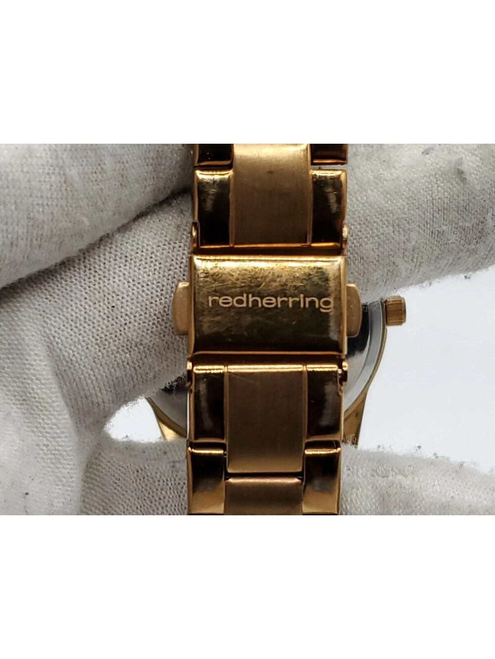 Redherring Quartz Watch New Battey Rose Gold Tone 34mm